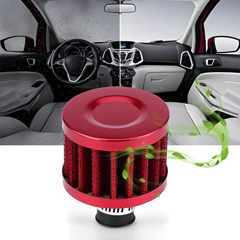BESULEN Air Intake Filter Breather  0.47 inch Universal Cold Air Filter  12mm Car Turbo Vent Air Intake Filter Cleaner  Crankcase Breather Compatible with Car and Motorcycle Engine Parts (Blue) - Image 5